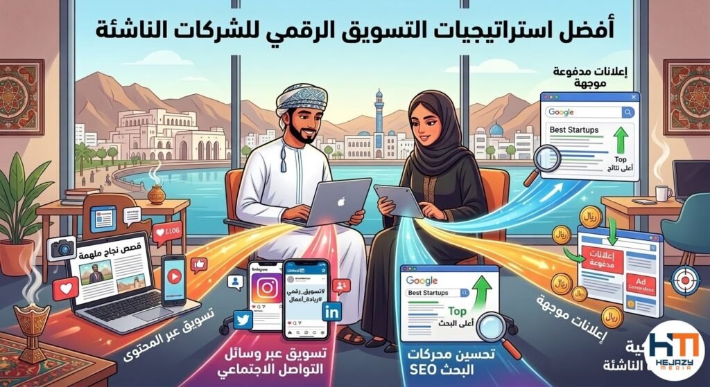 أفضل استراتيجيات التسويق الرقمي للشركات الناشئةا